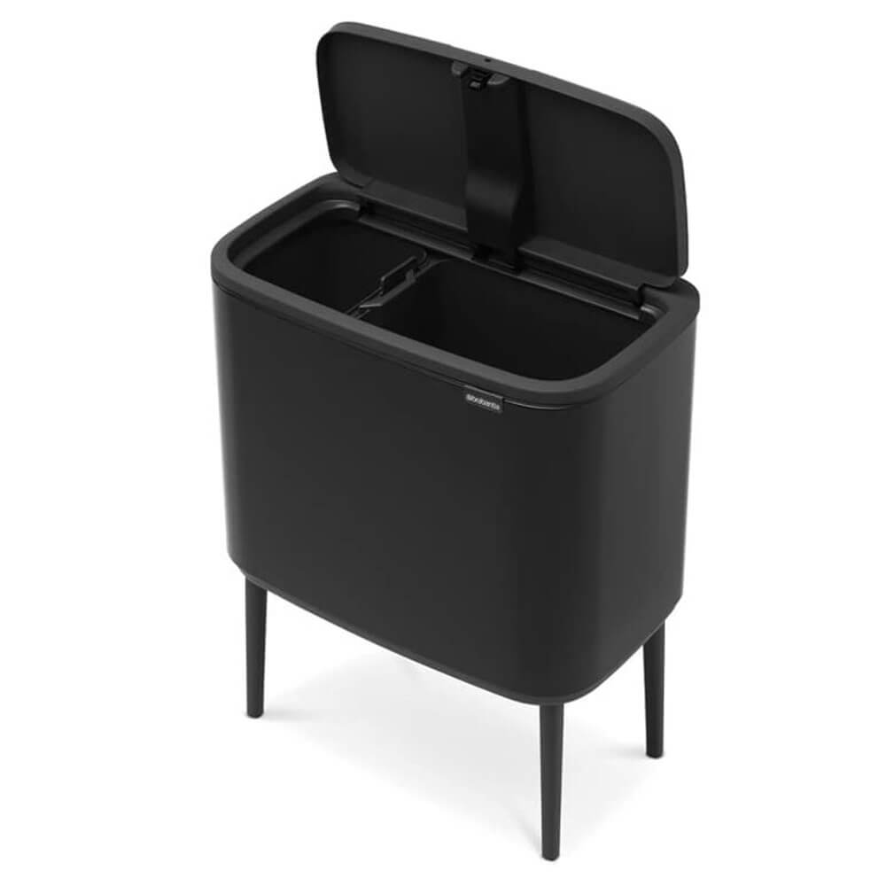 PATTUMIERA BO TOUCH BIN 11+23LT NERO OPACO