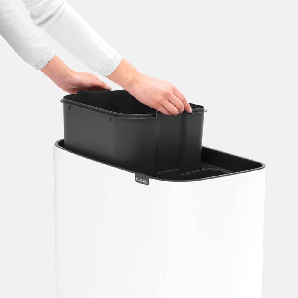 PATTUMIERA BO TOUCH BIN 11+23LT NERO OPACO