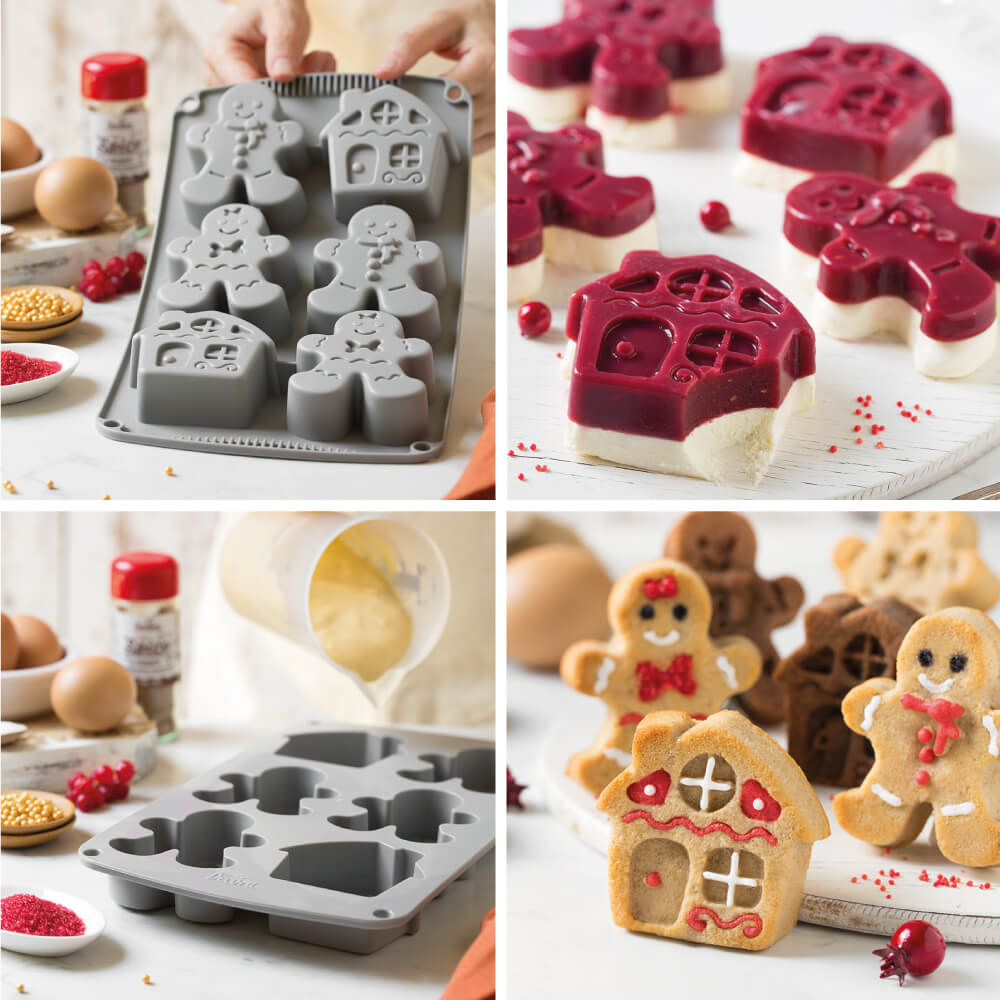 STAMPO GINGERBREAD SILICONE 6C.