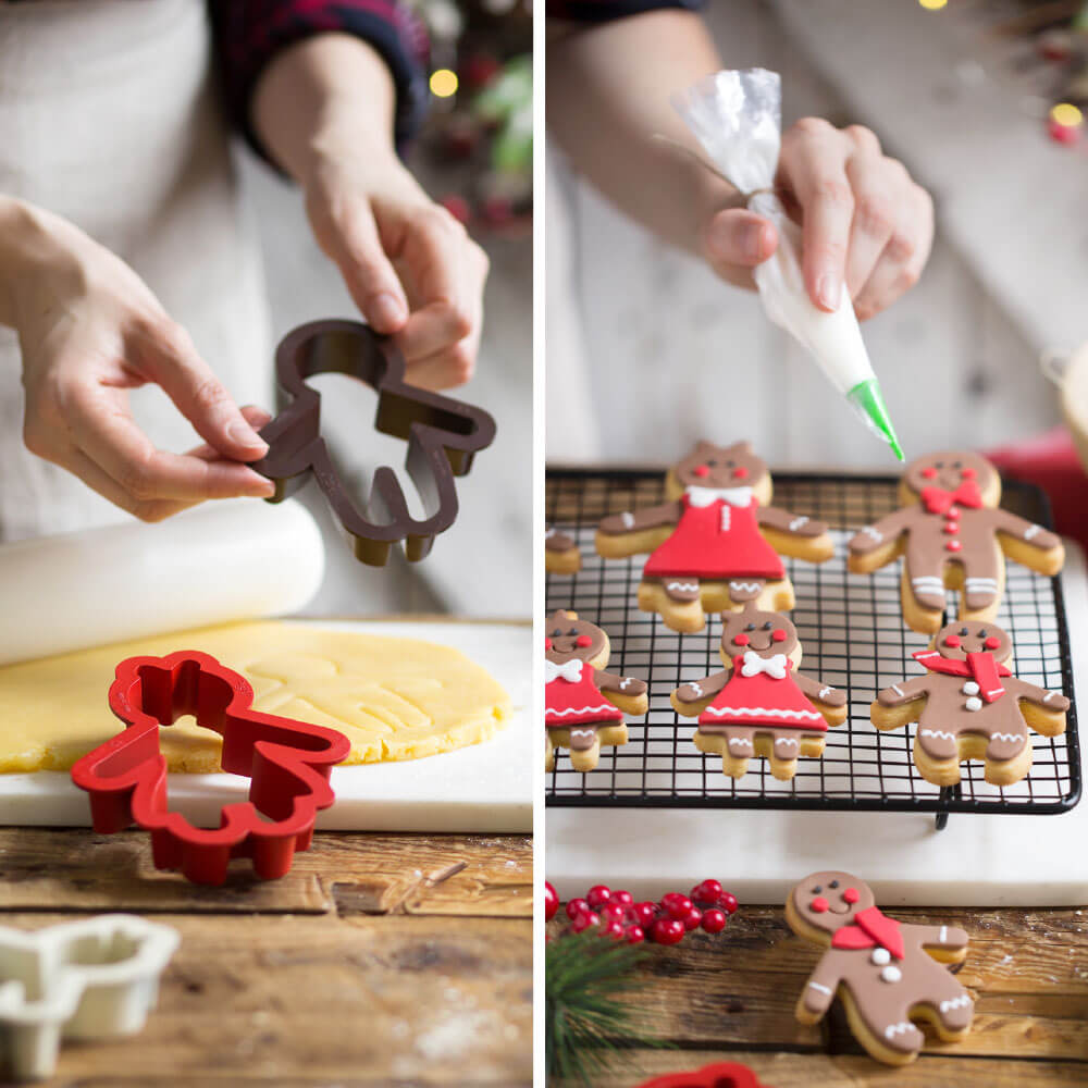 SET4 TAGLIAPASTA GINGERBREAD FAMILY