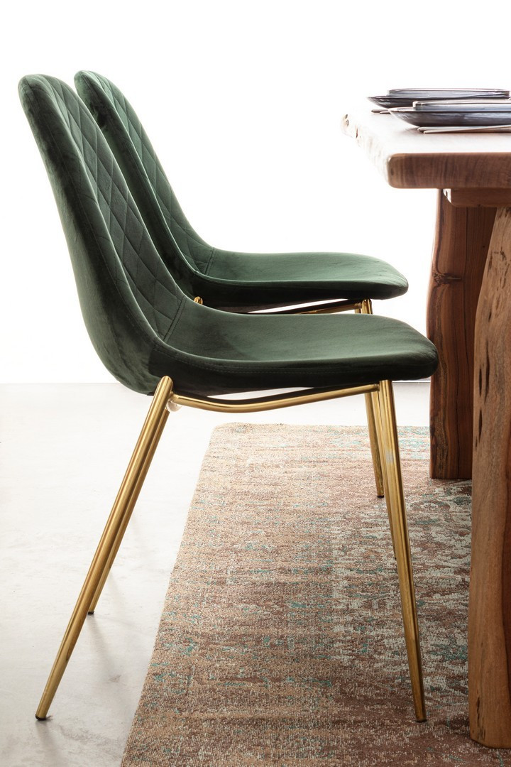 *SEDIA TERRY VELLUTO VERDE SCURO