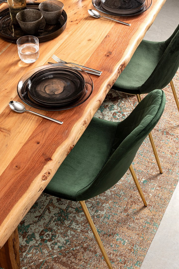 *SEDIA TERRY VELLUTO VERDE SCURO
