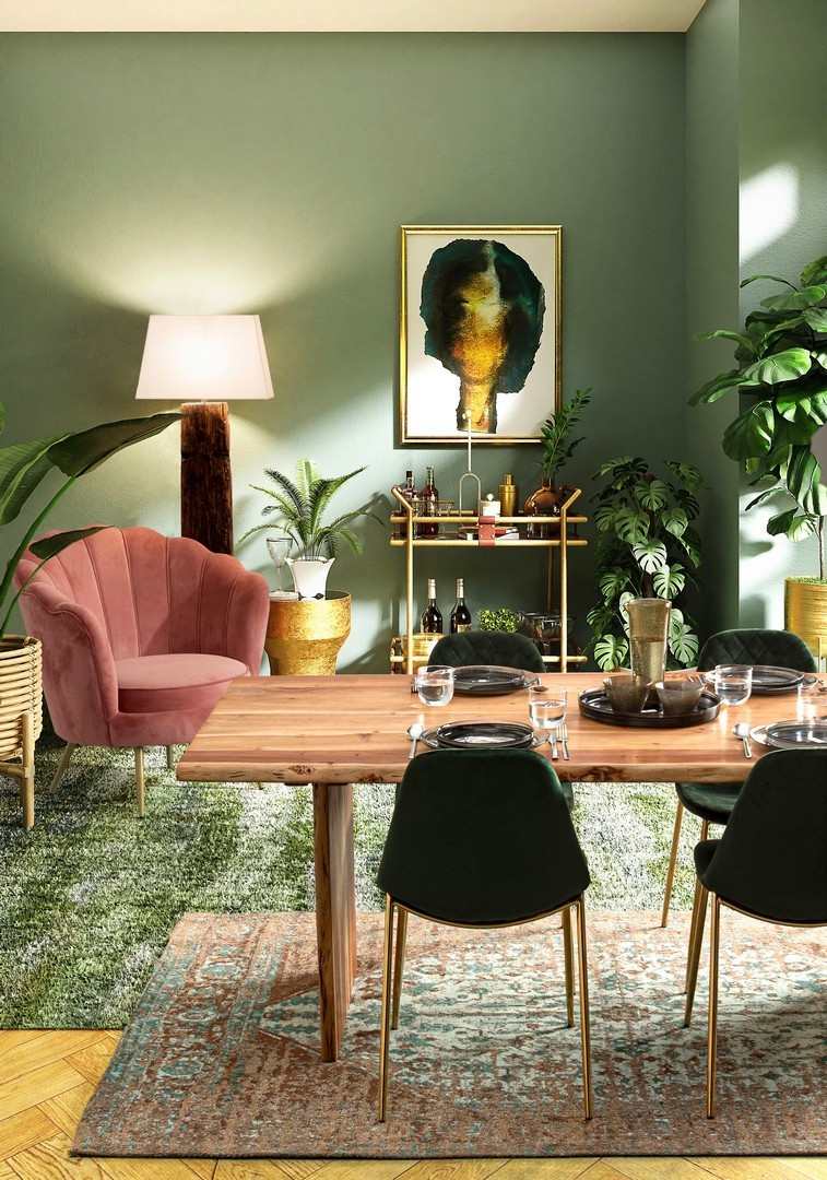 *SEDIA TERRY VELLUTO VERDE SCURO