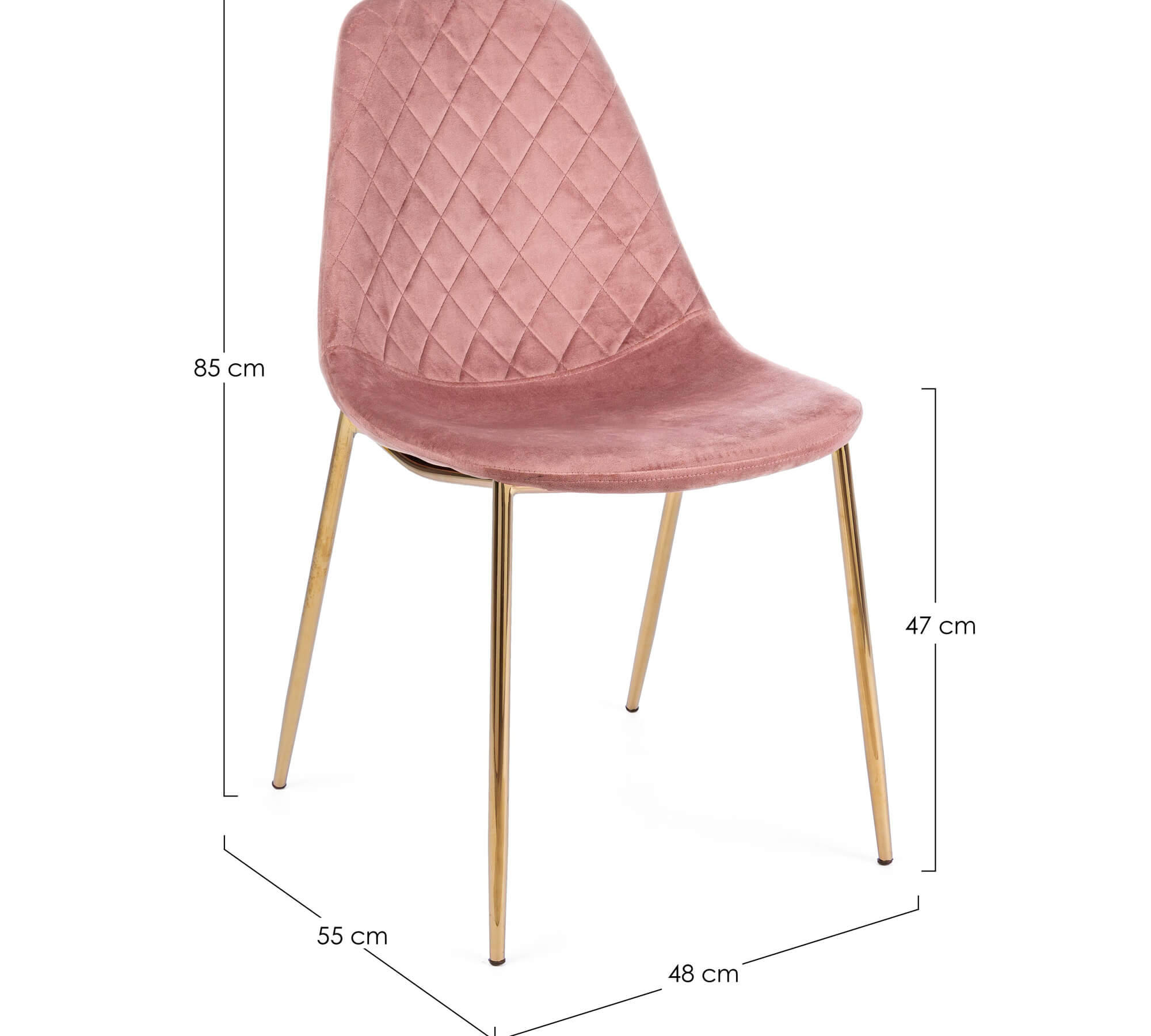 *SEDIA TERRY VELLUTO ROSA