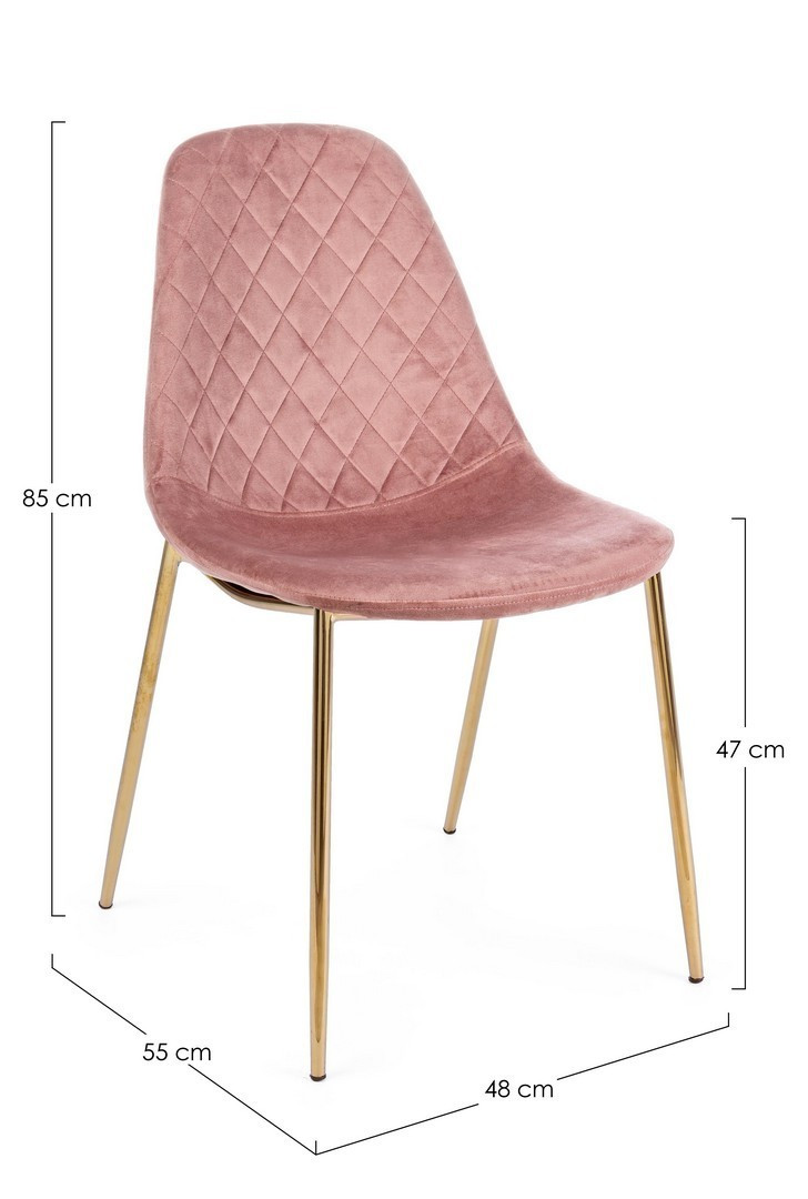 *SEDIA TERRY VELLUTO ROSA