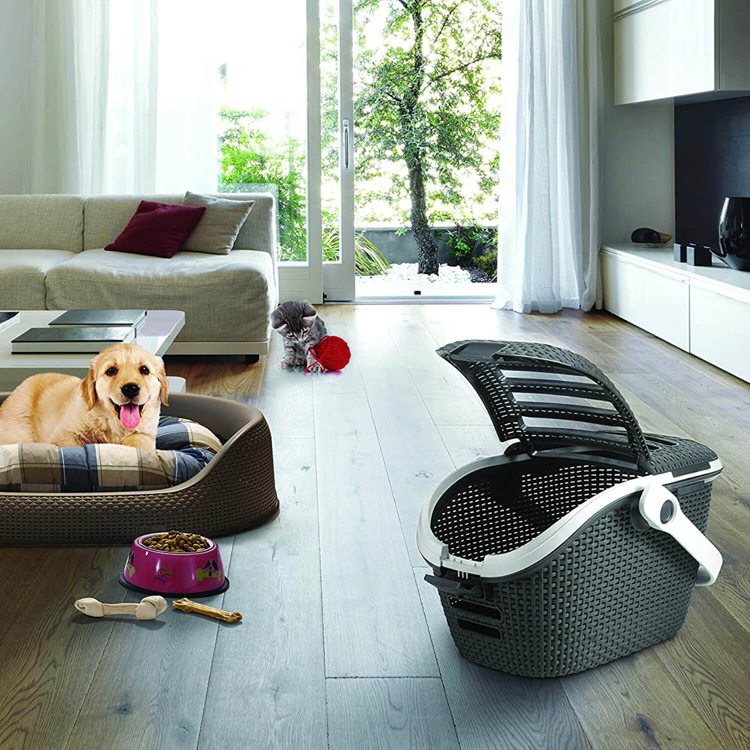 *TRASPORTINO CON LETTIERA CM.51X38 H.33