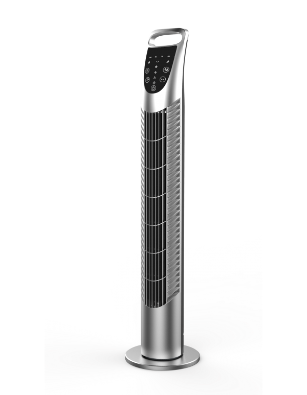 VENTILATORE A TORRE GRIGIO OSCILLANTE 3V 40 WATT