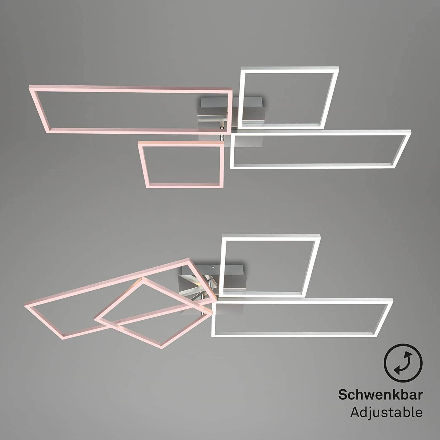 *FRAME PLAF.CM.110X54 54W DIMM.CROMO/ALLUMINIO