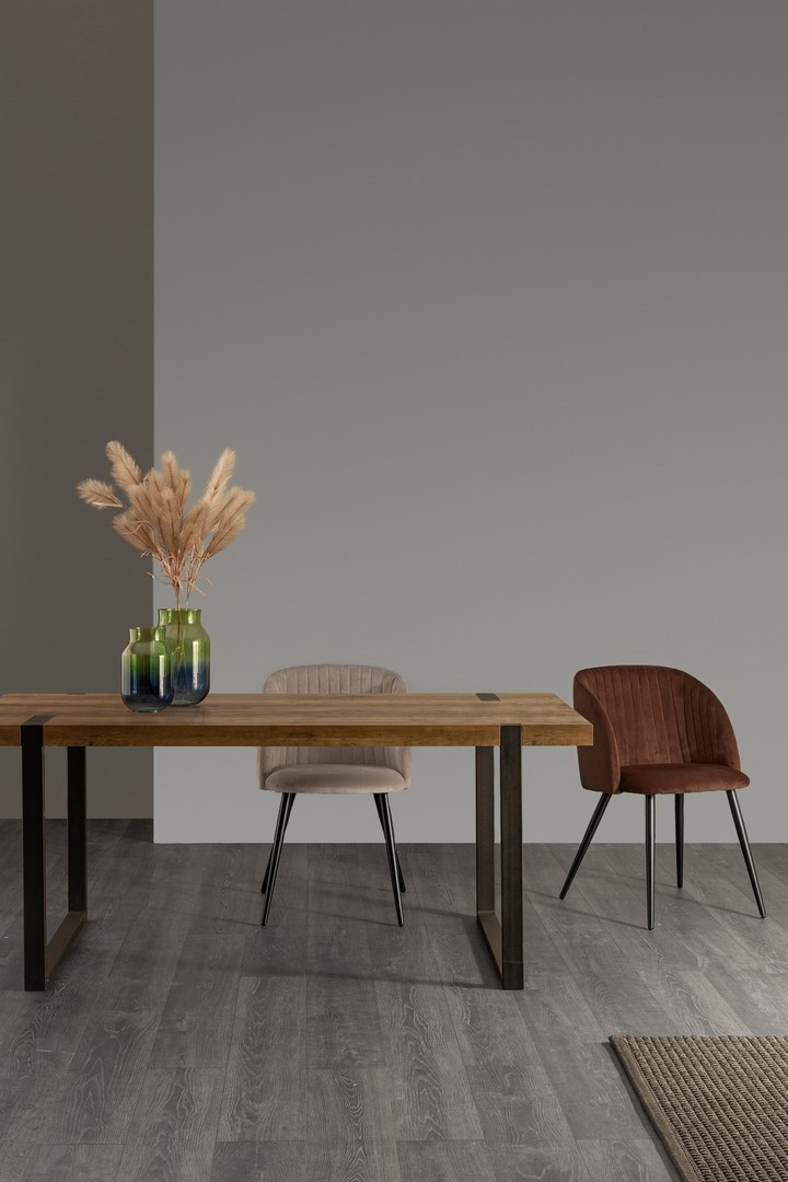 SEDIA QUEEN VELLUTO RUGGINE