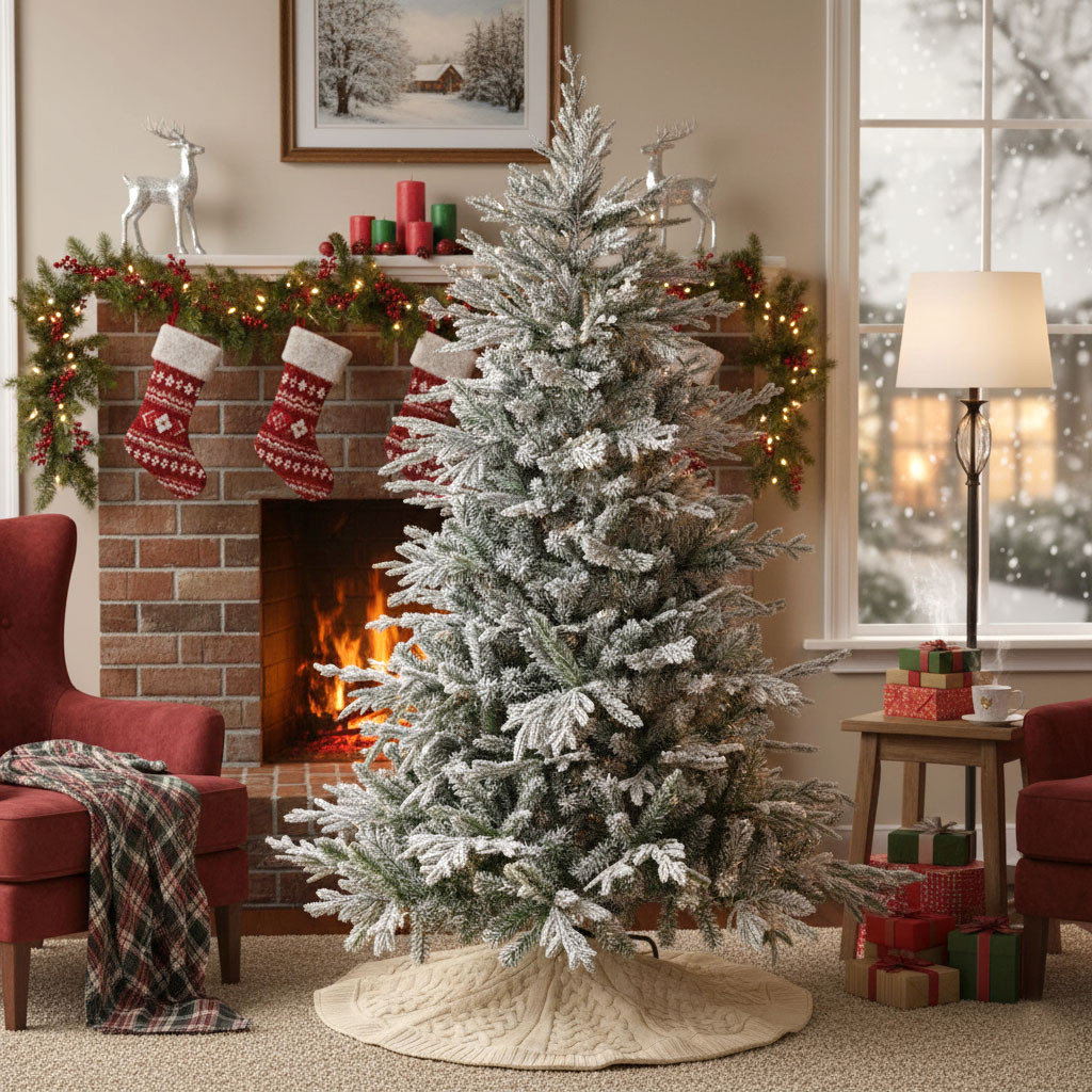 *ALBERO NATALIZIO.H.210-1072 RAMI INNEVATO