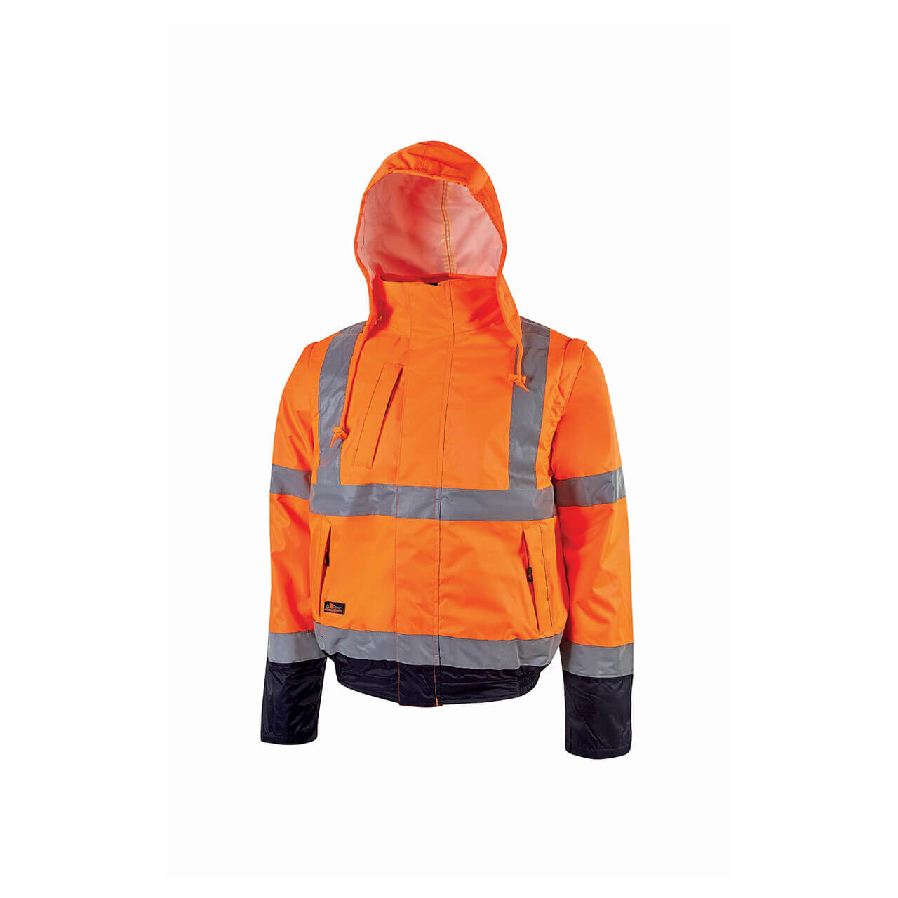 GIUB.C/MAN.STAC.HV ARANCIO FLUO S