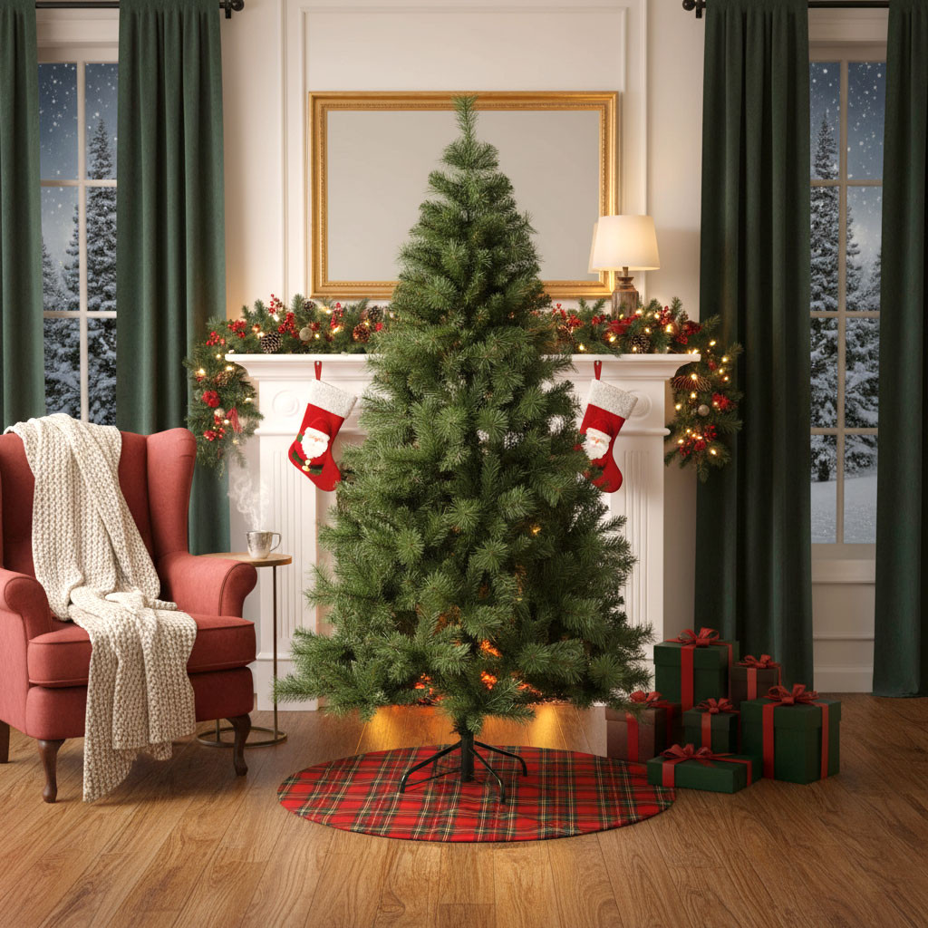 ALBERO NATALIZIO H.210-846 RAMI IN PVC