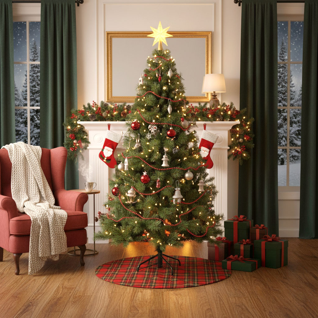 ALBERO NATALIZIO H.210-846 RAMI IN PVC