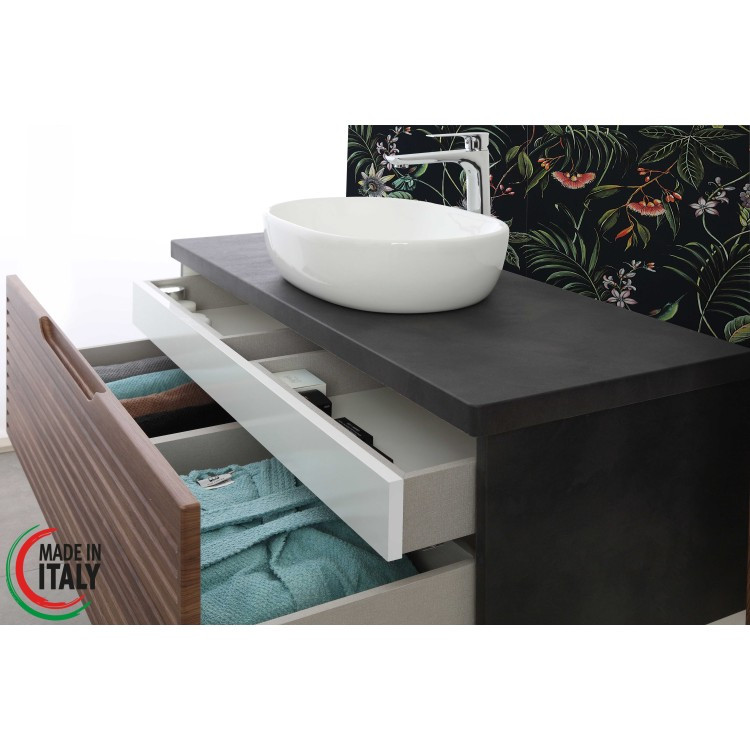*MOBILE BAGNO 1 CASSETTO CM.110 RIVESTITO IN PVC