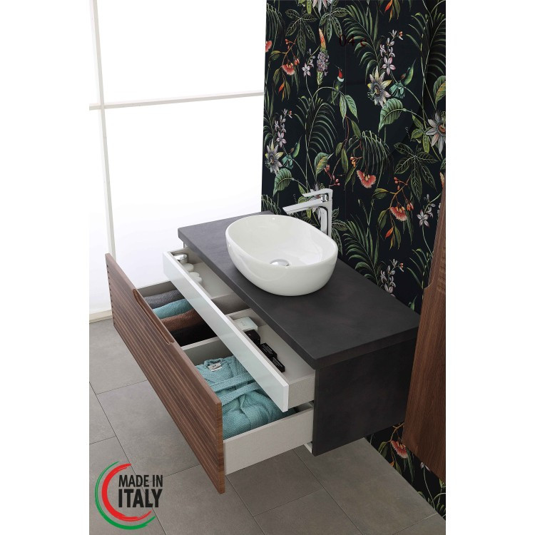 *MOBILE BAGNO 1 CASSETTO CM.110 RIVESTITO IN PVC