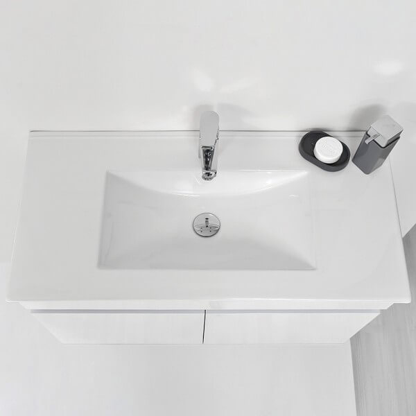 MOBILE BAGNO SOSPESO 2 ANTE CM.90 BIANCO