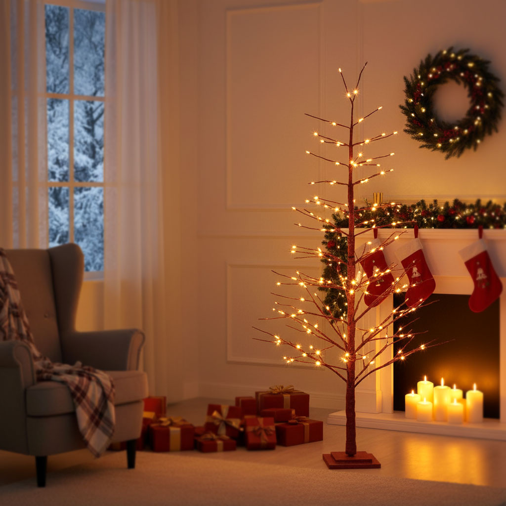 ALBERO GLAD ROS H180-270LED L.CALDA