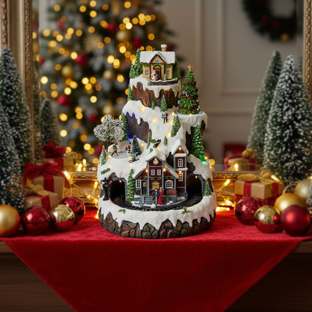 GIOSTRINA PISTA SCI C/TRENINO/LUC/MOVIMENTO