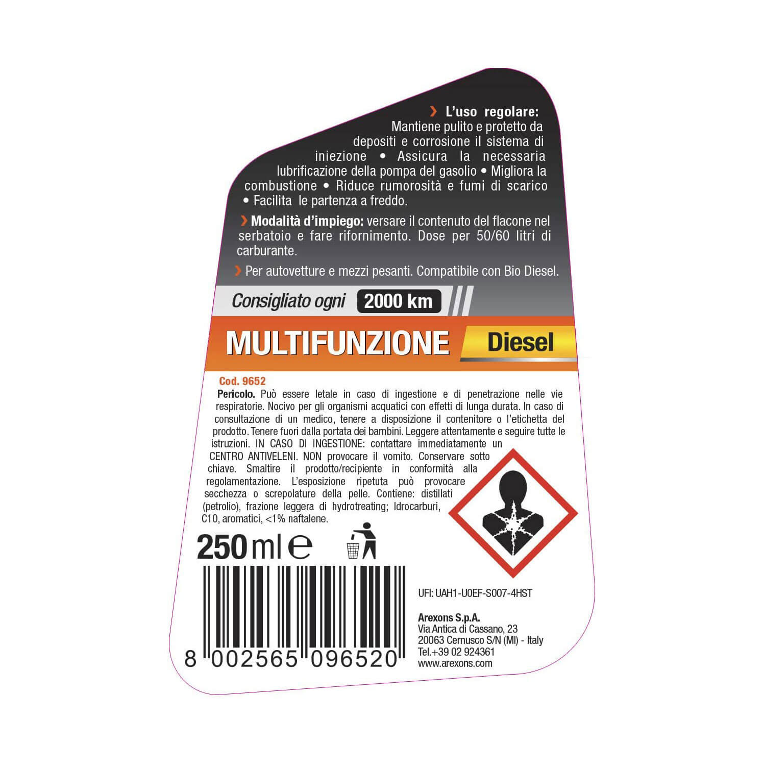 ADDITIVO DIESEL MULTIFUNZIONE ML250