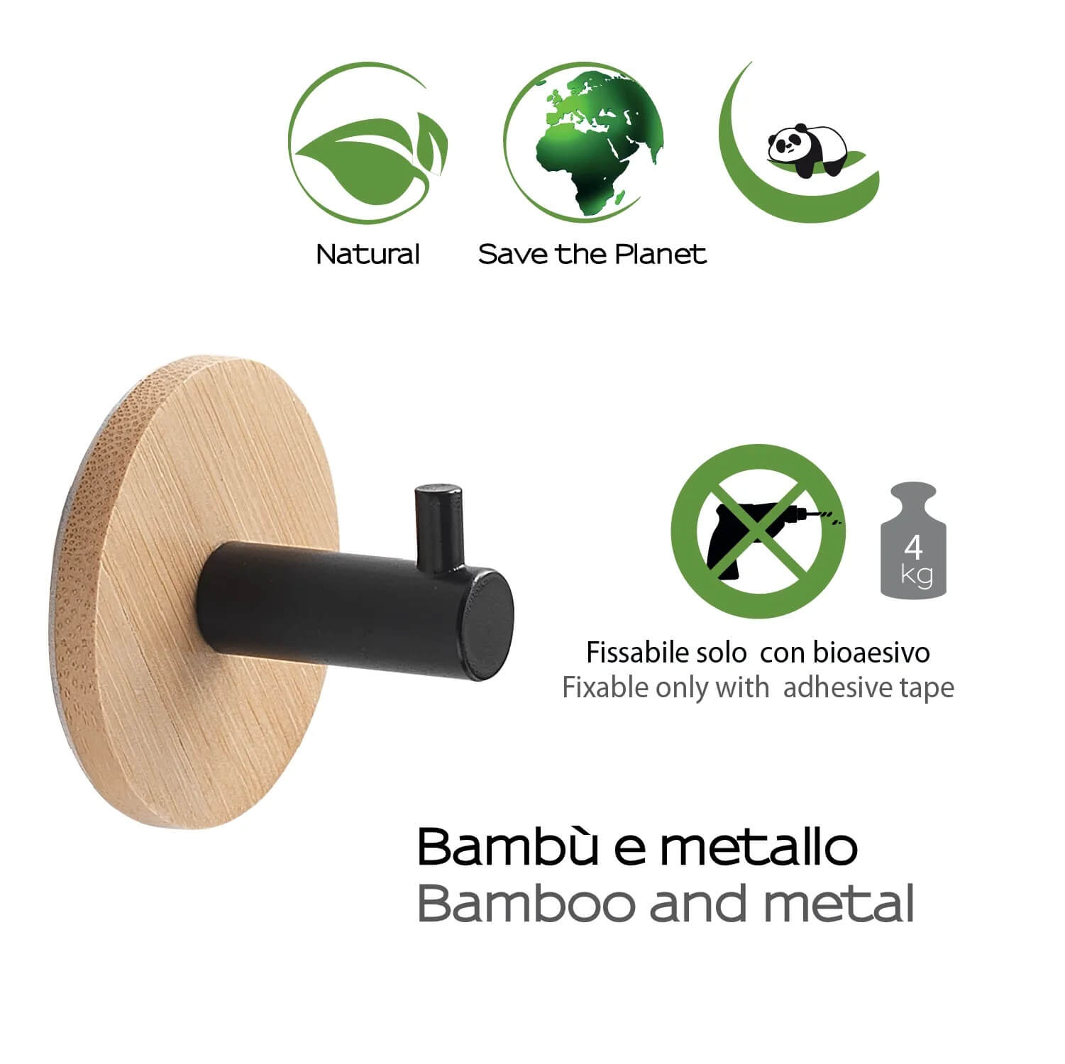 JUNCOS BAMBOO APPENDIABITI SINGOLO