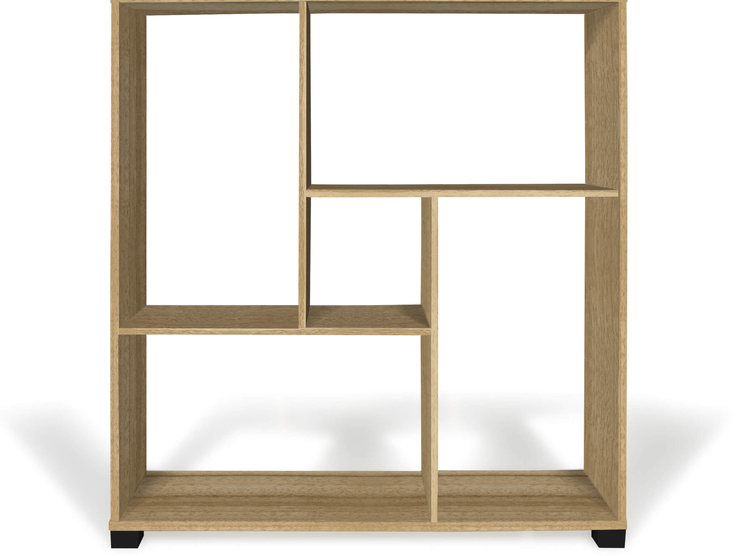 *LIBRERIA A GIORNO CM.80X24X83H ROVERE NATURALE