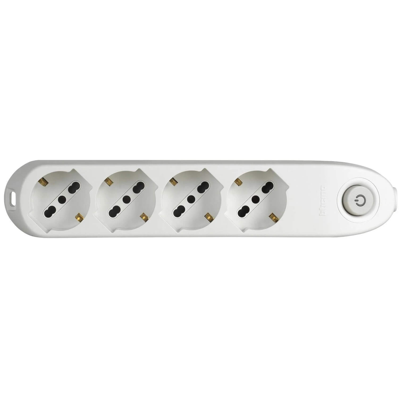 MULTIPRESA 4 PRESE P40 BIANCA