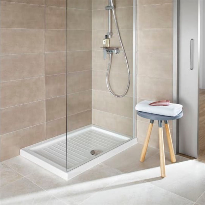 PIATTO DOCCIA IN CERAMICA H5 CM.80X100 BIANCO