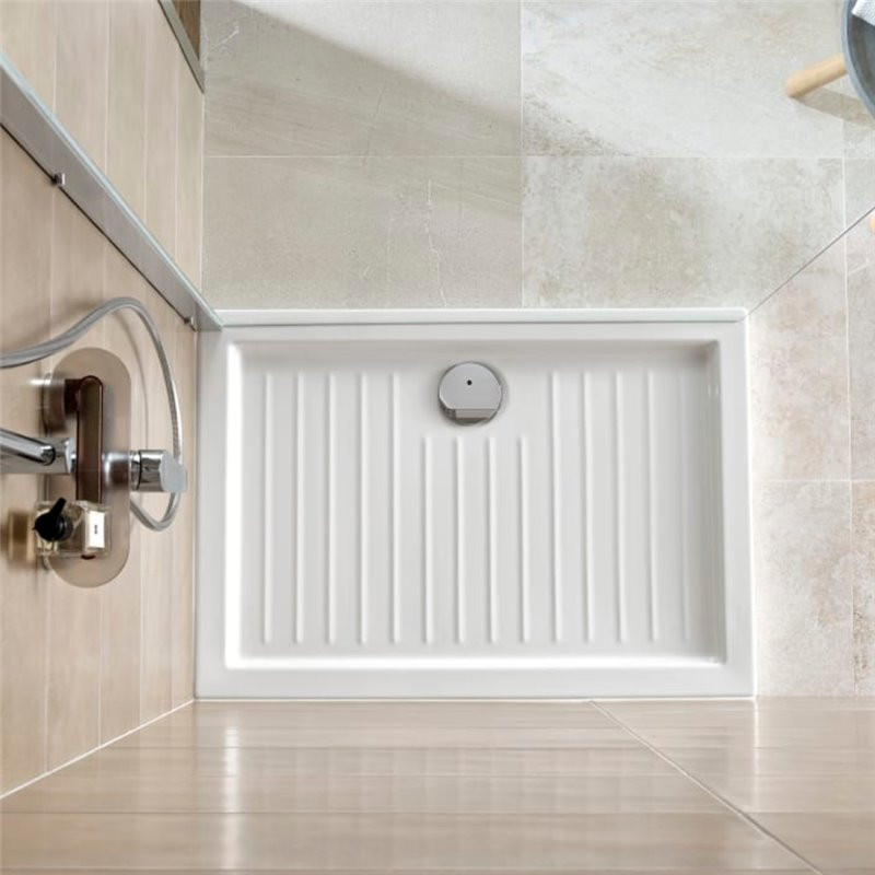 PIATTO DOCCIA IN CERAMICA H5 CM.80X100 BIANCO