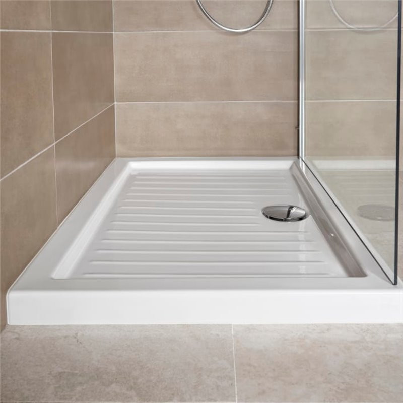 PIATTO DOCCIA IN CERAMICA H5 CM.80X100 BIANCO