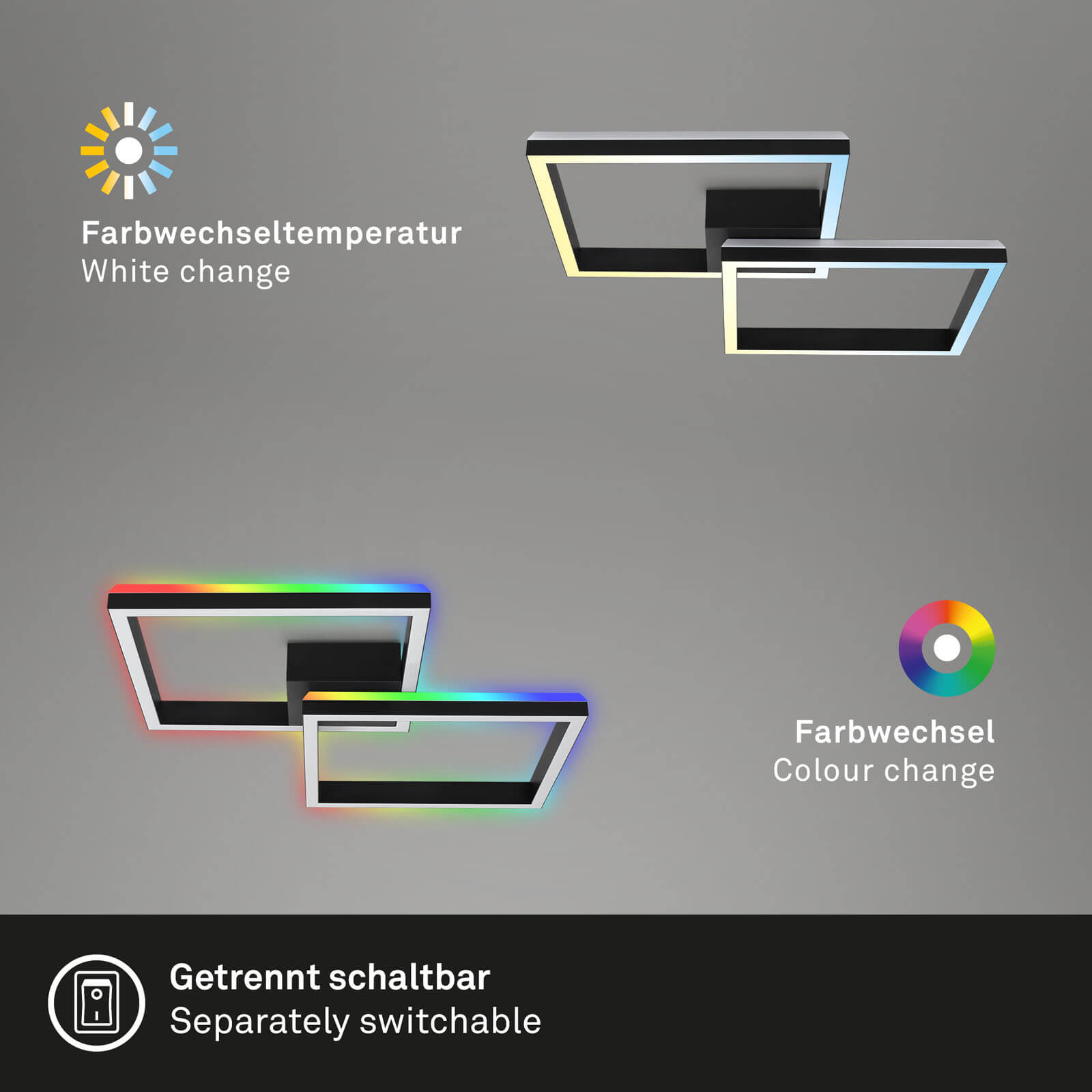 *FRAME APPL.LED DIMM.84X57 40W NERO