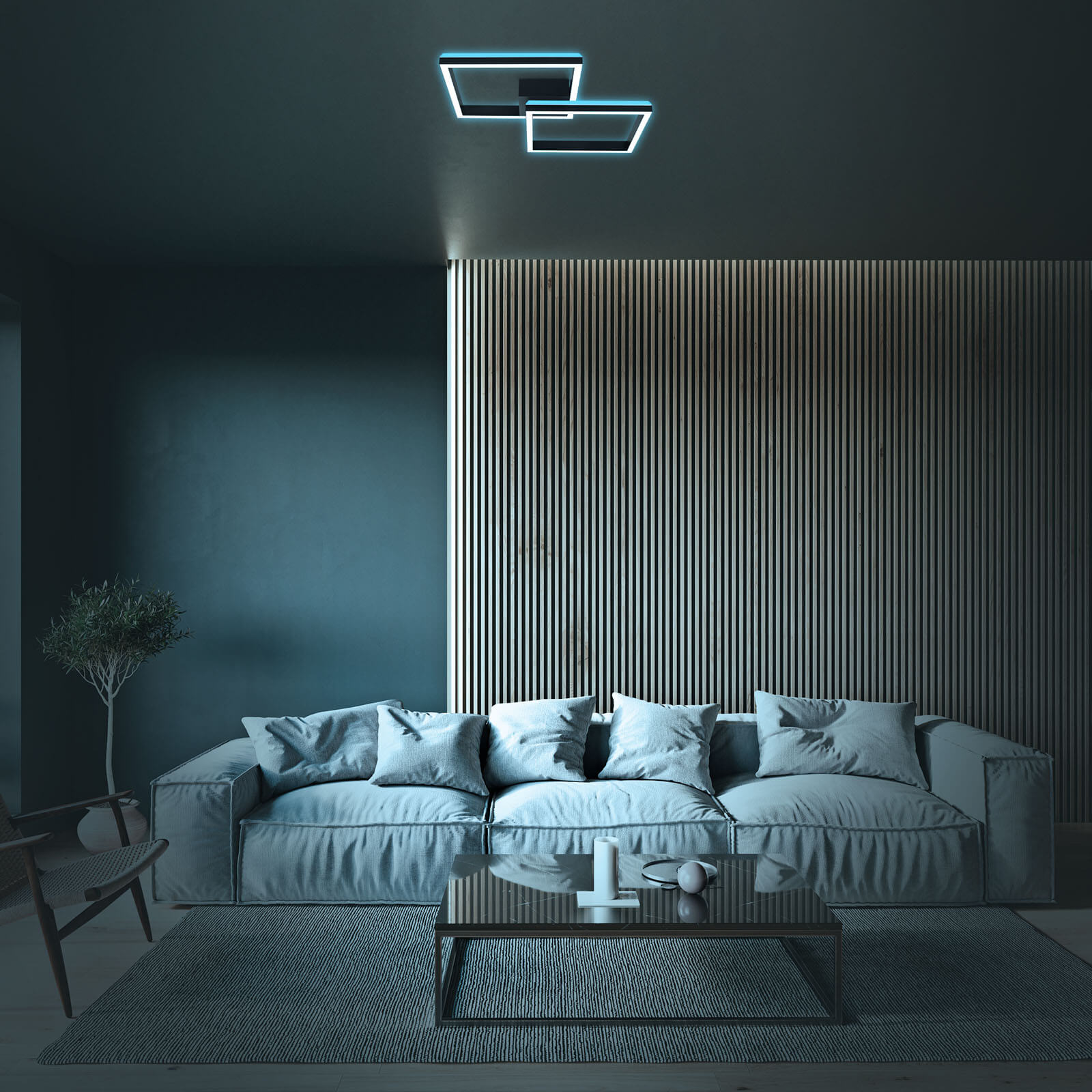 *FRAME APPL.LED DIMM.84X57 40W NERO