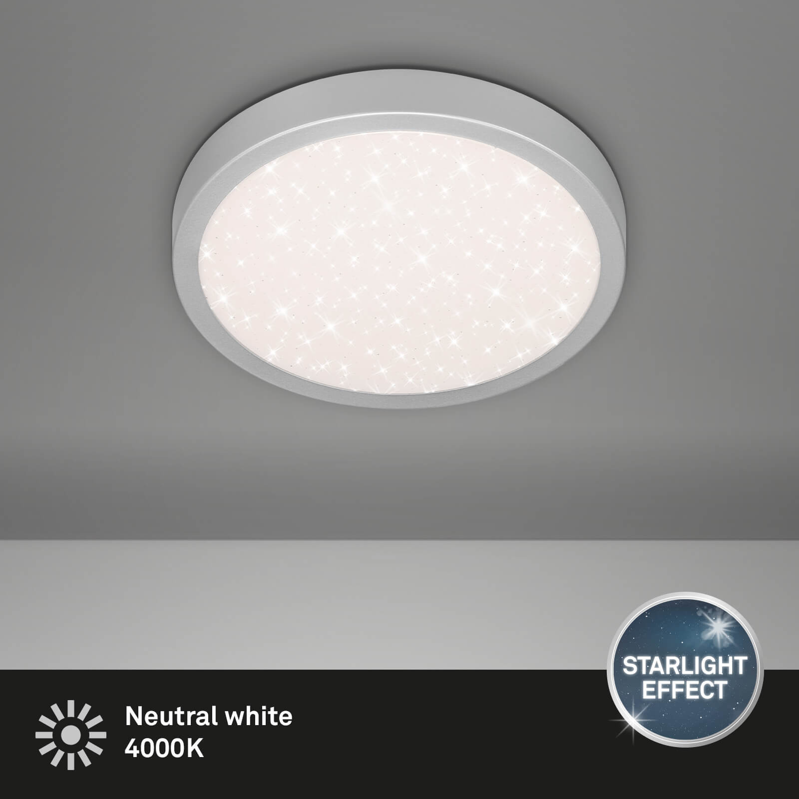 *RUNA PLAFONIERA LED D.28.5 18W METALLO/CORN.ARG.