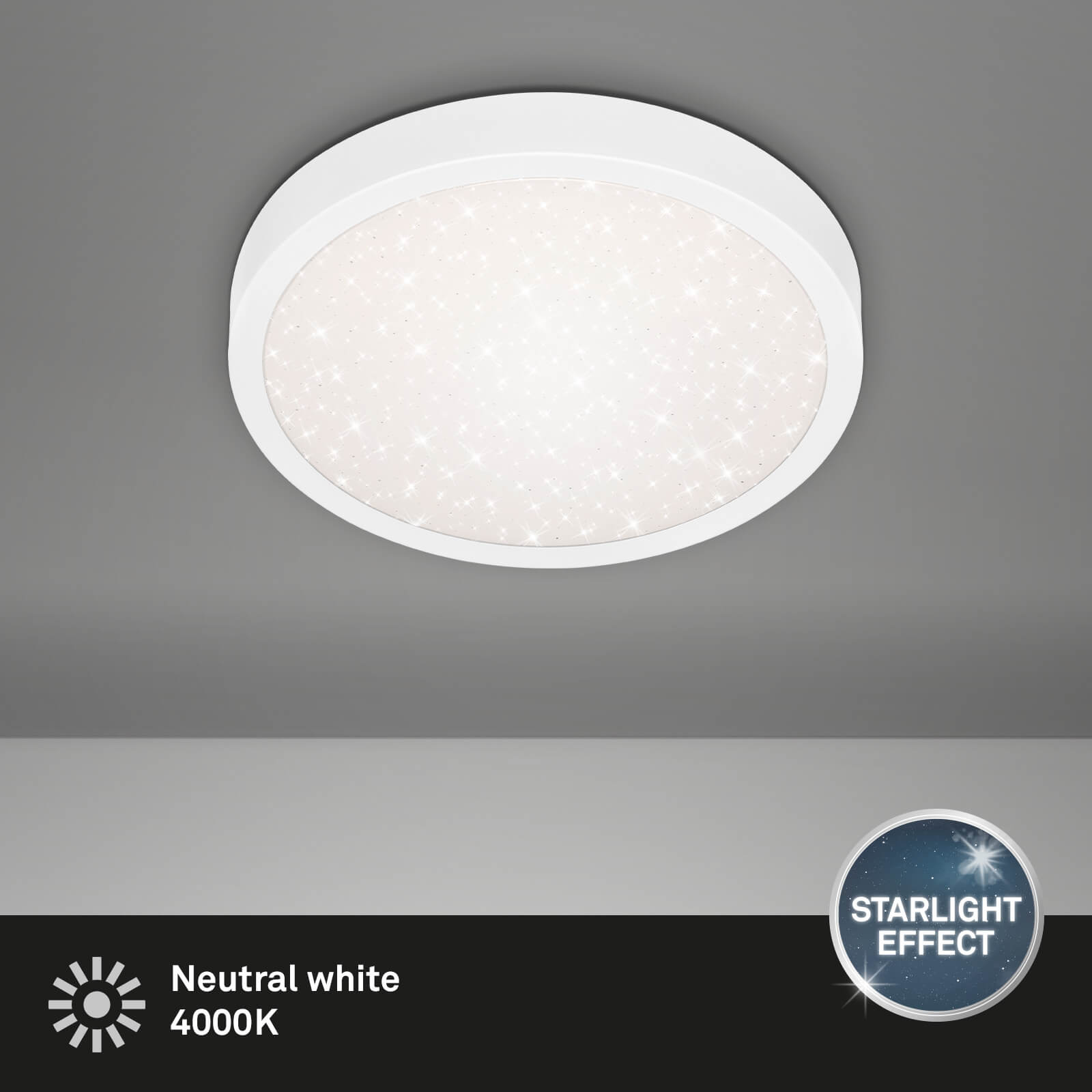 *RUNA PLAFONIERA LED D.28.5 18W MET/CORNICE BIANCO
