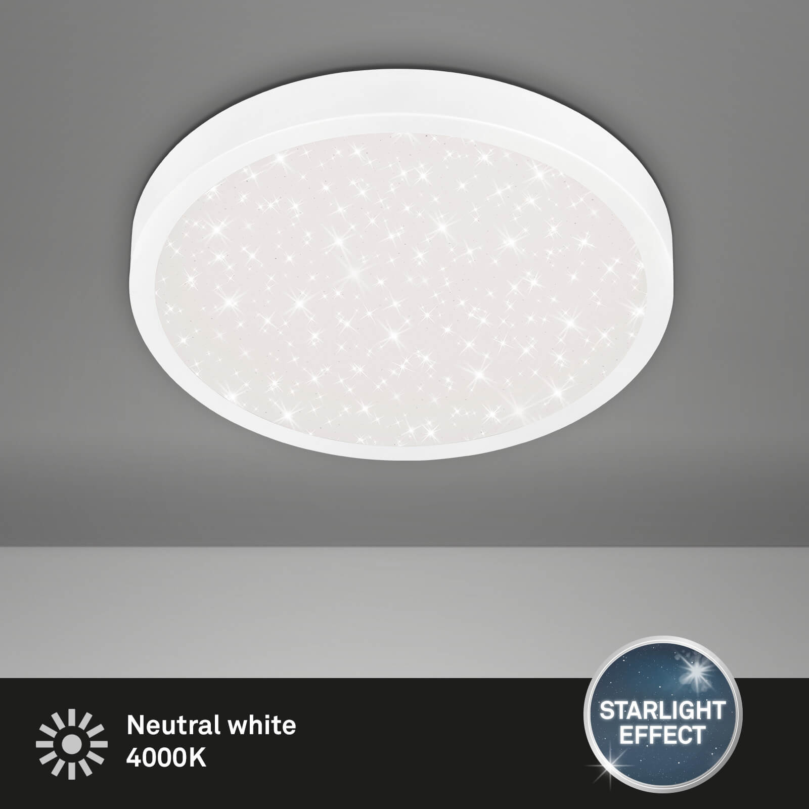 RUNA PLAFONIERA LED D.38 24W MET/CORNICE BIANCO