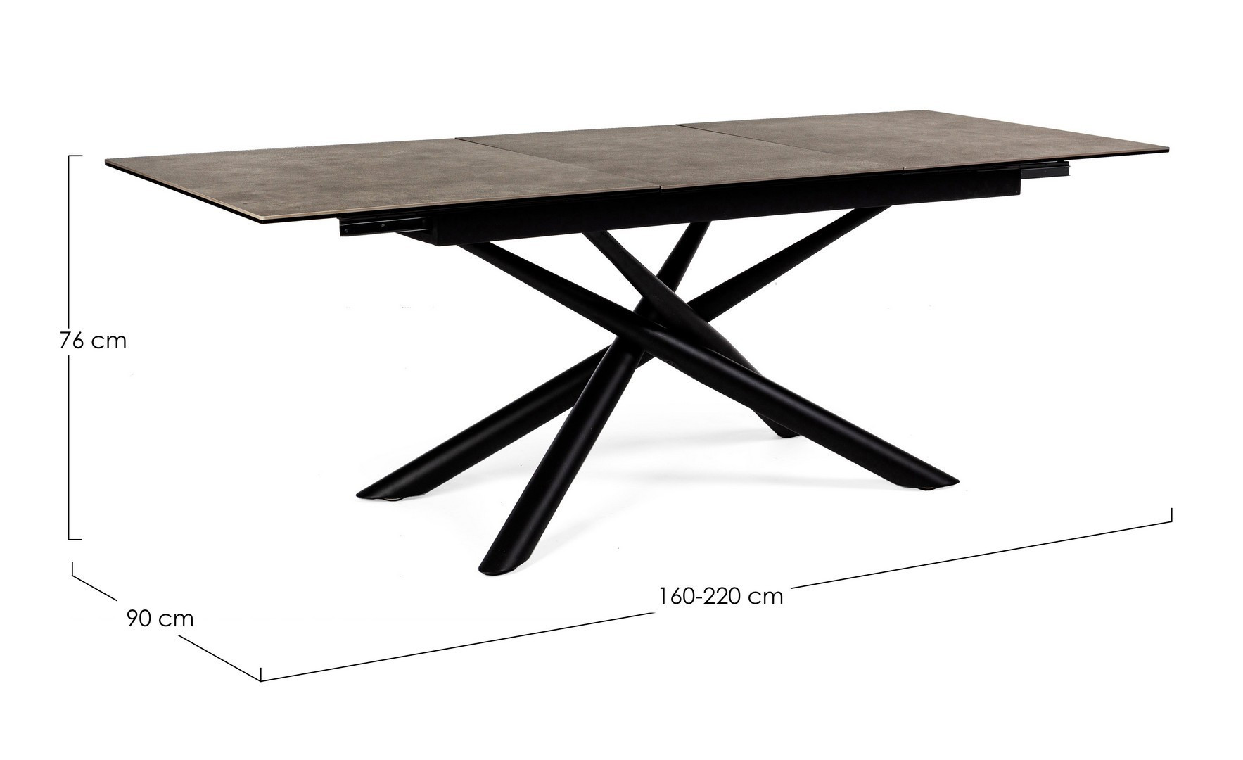 *TAVOLO ALLUNG. SEYFERT CM.160-220X90