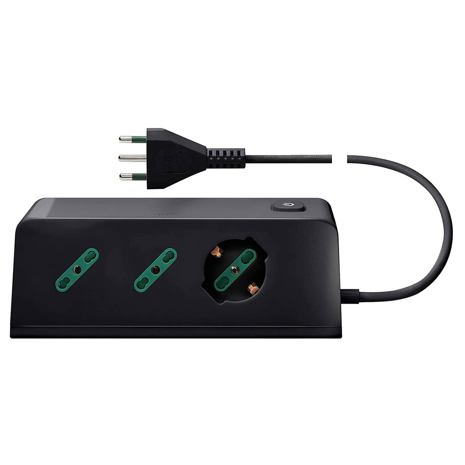 PRESA SCRIVANIA 1 UNIVERSALE NERO 2P7/11+3USB+S17