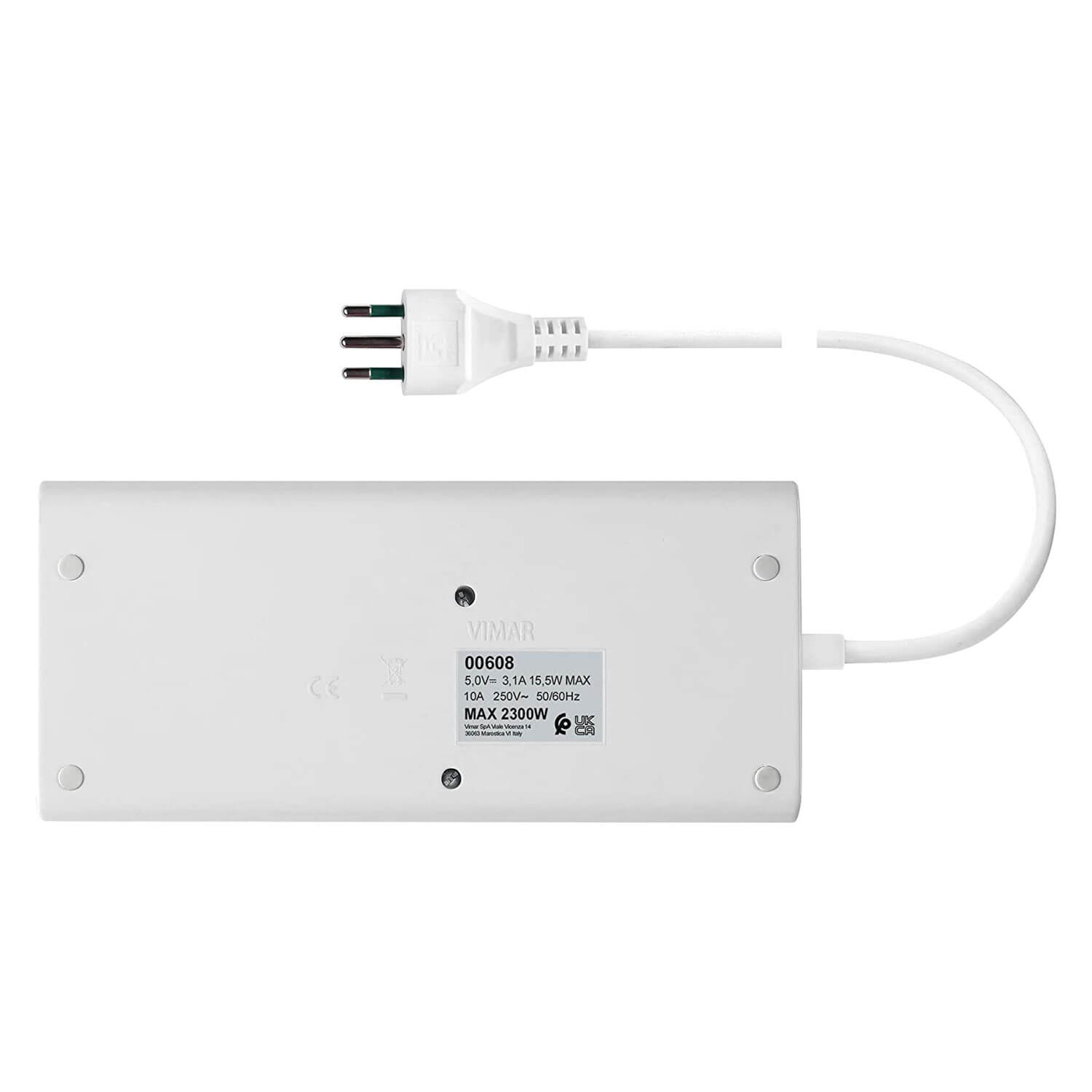 PRESA SCRIVANIA 3 UNIVERSALE BIANCO 3USB+S11+CBE