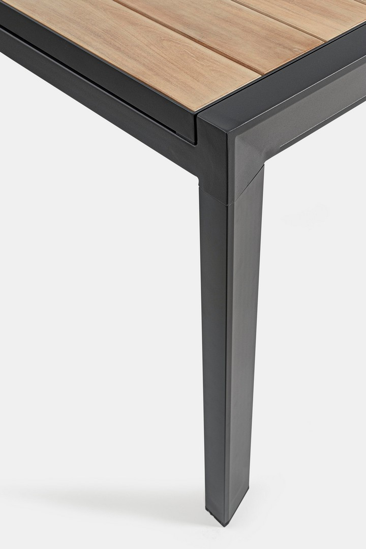 TAVOLO ALL.BELMAR 220-340X100 NATURALE-ANTRACITE