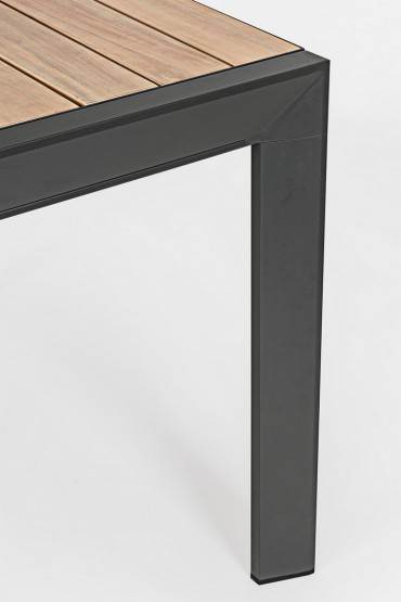 TAVOLO ALL.BELMAR 160-240X100 NATURALE ANTRACITE