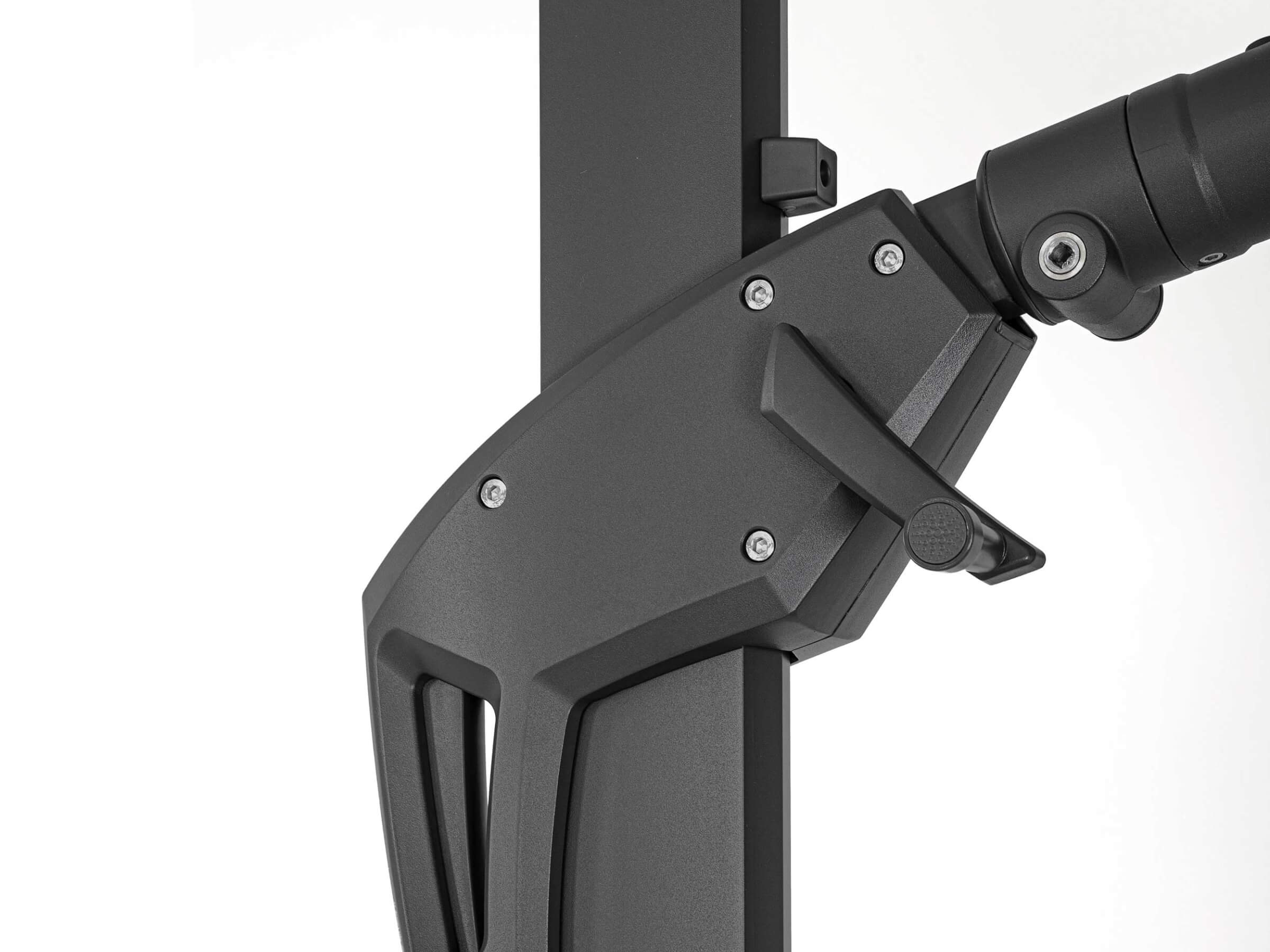 OMBRELLONE A BRACCIO ARIES 4X4 ANTRACITE NATURALE