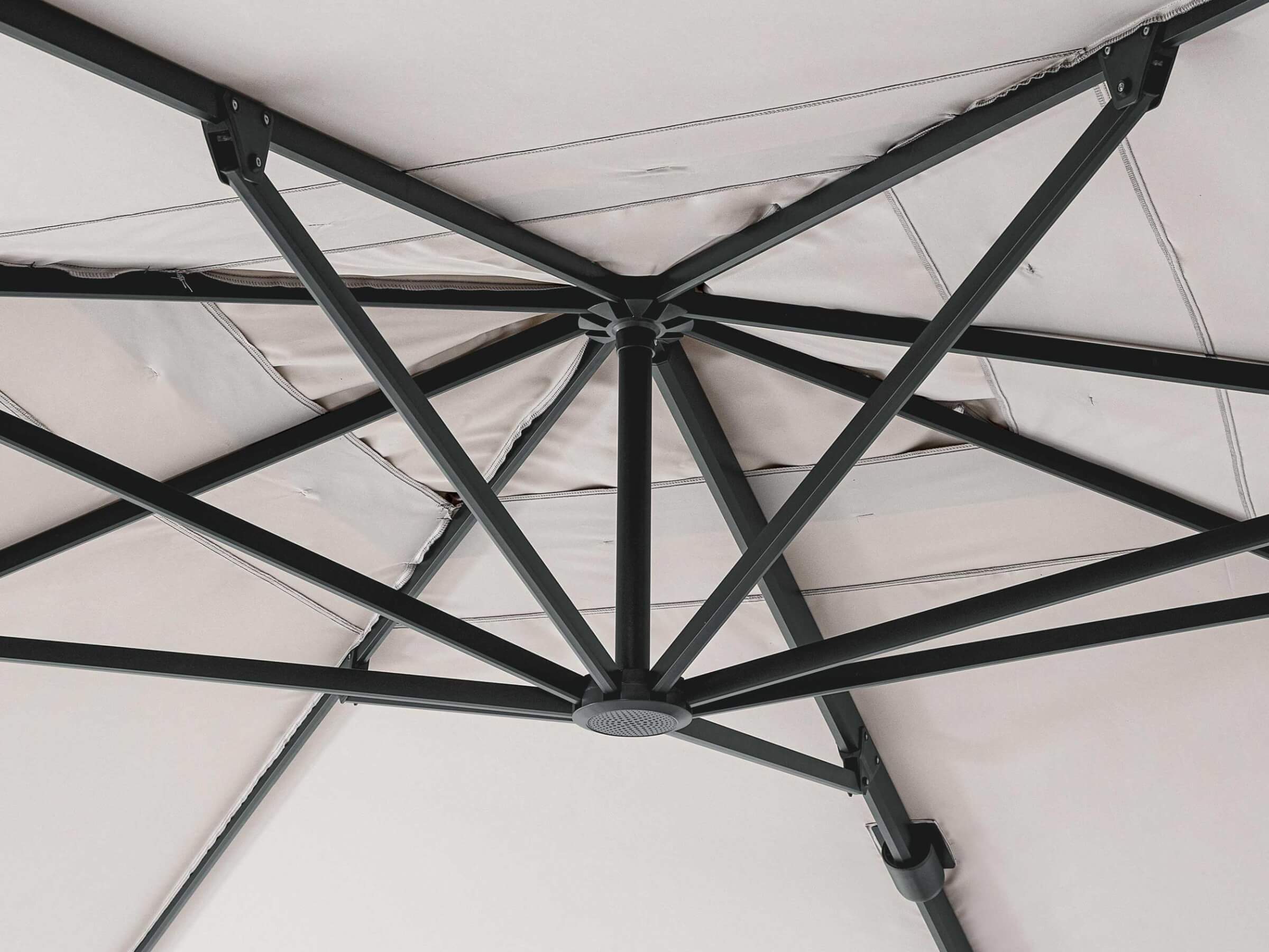 OMBRELLONE A BRACCIO ARIES 4X4 ANTRACITE NATURALE