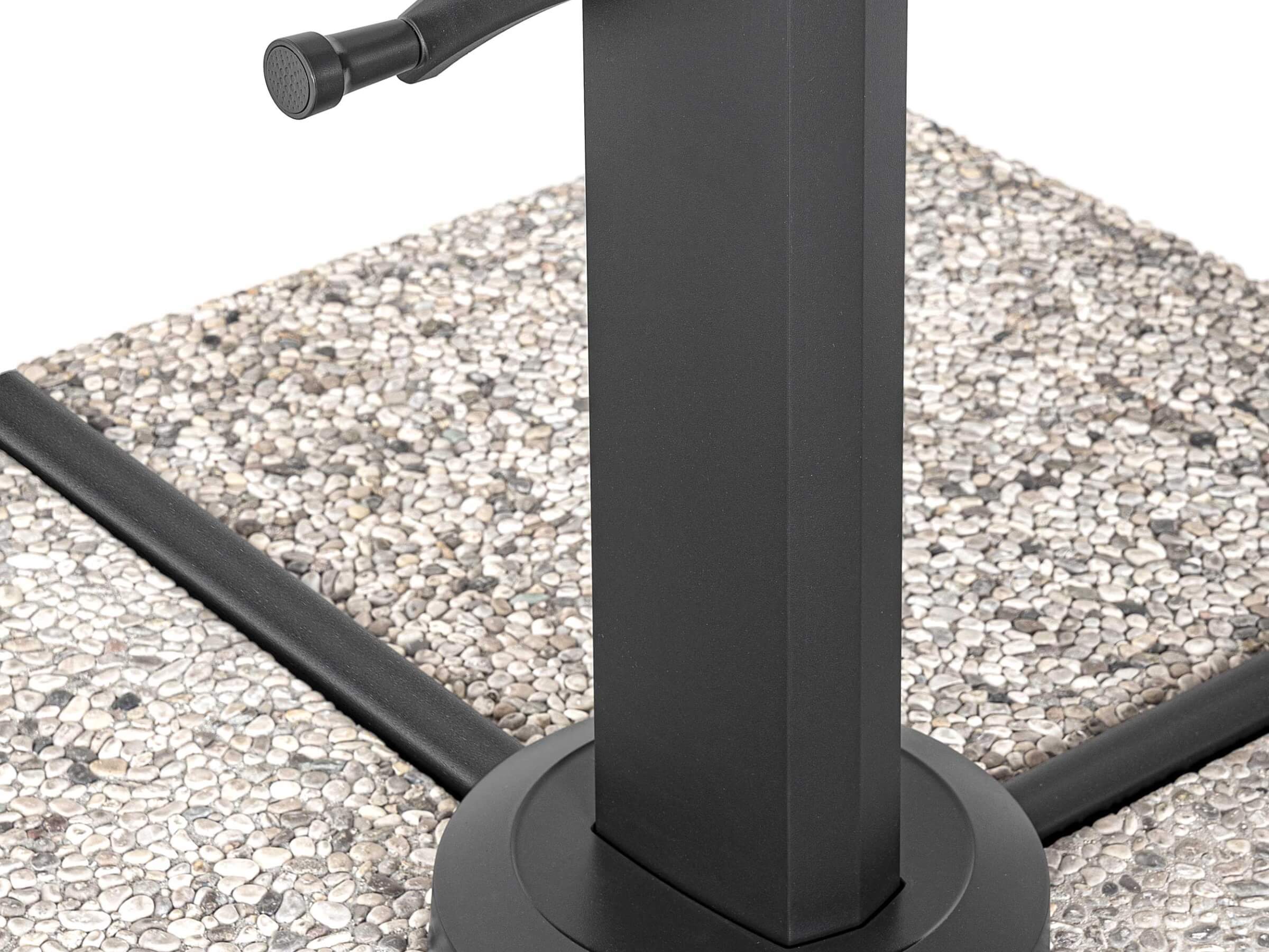 OMBRELLONE A BRACCIO ARIES 4X4 ANTRACITE NATURALE