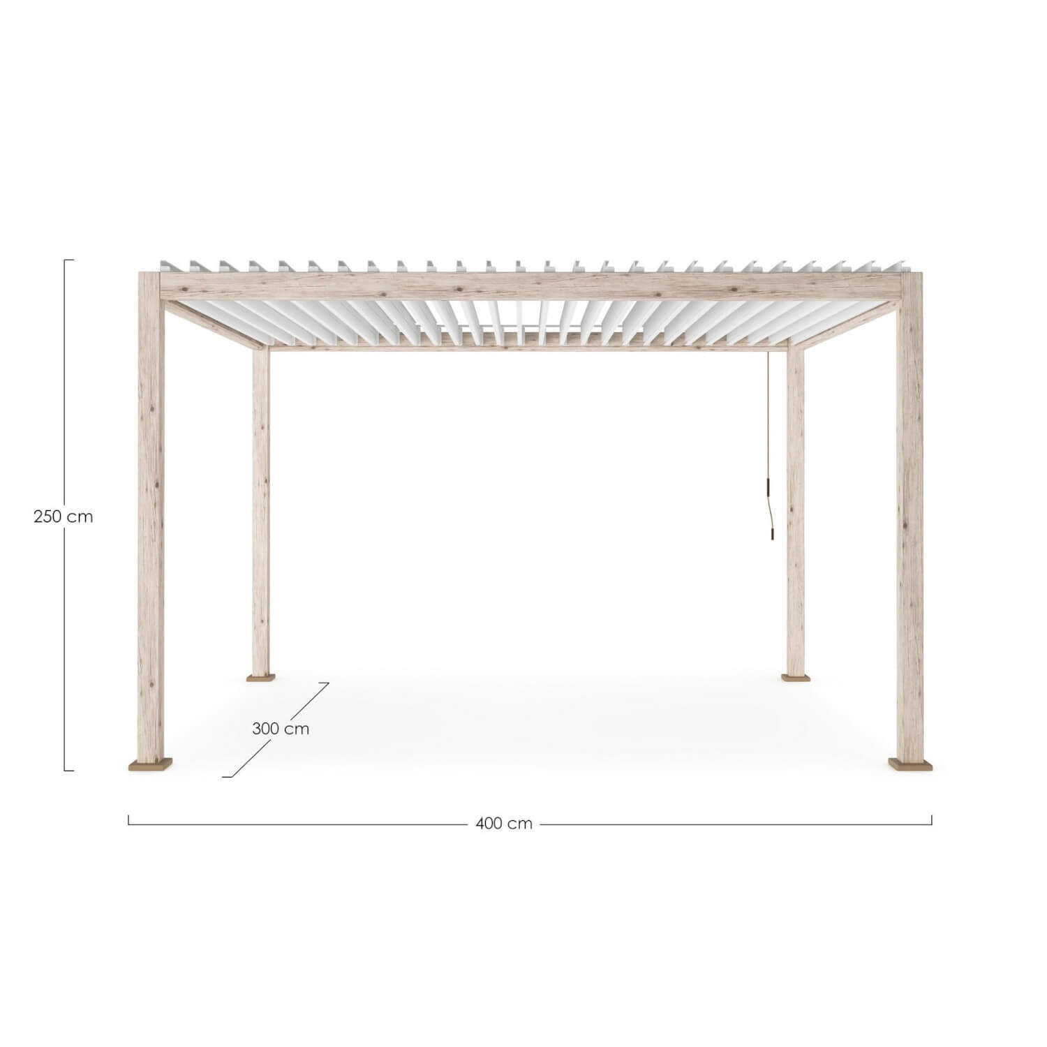 PERGOLA OCEAN 3X4 RUSTIC-BIANCA