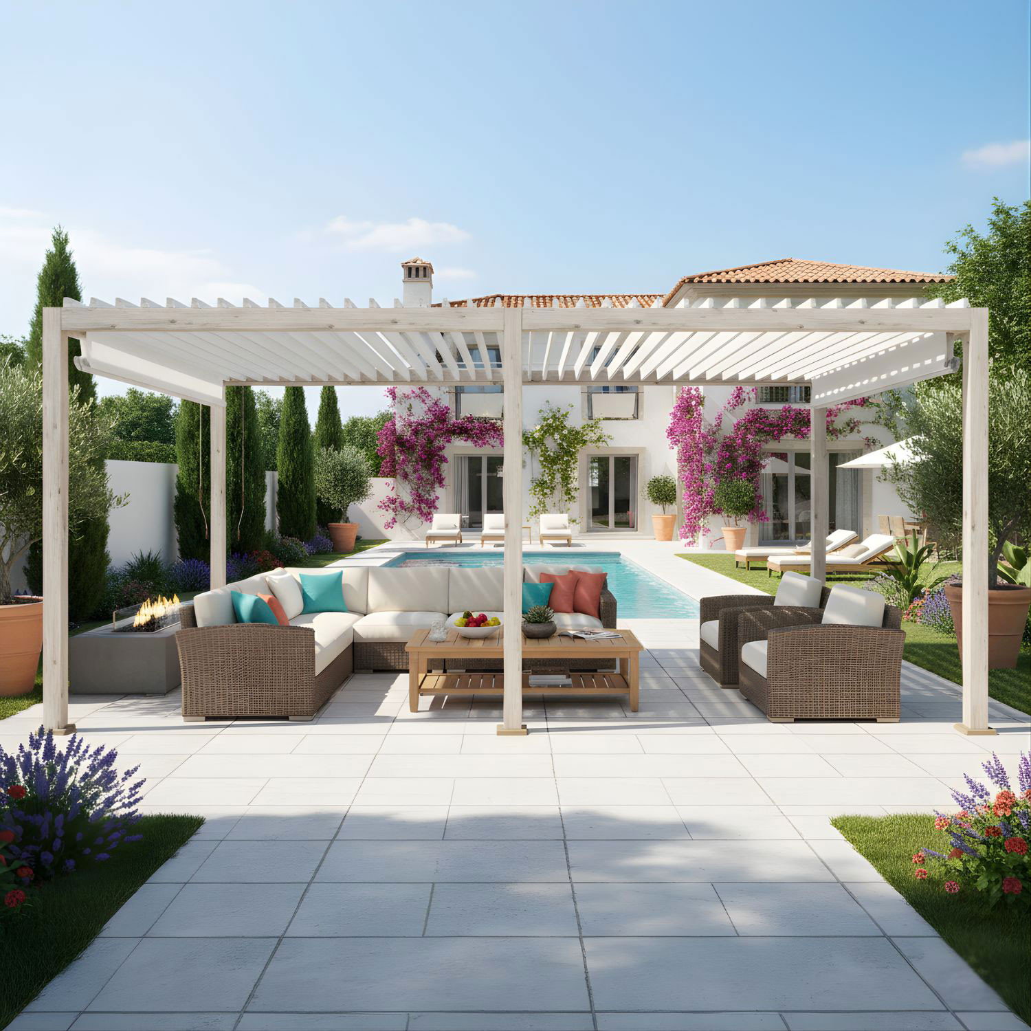 PERGOLA OCEAN 3.6X6 RUSTIC-BIANCA