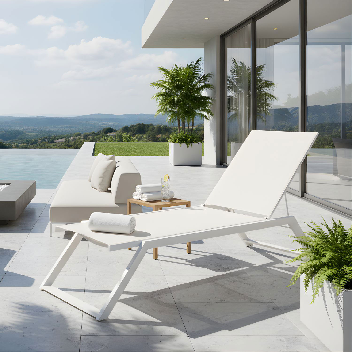 LETTINO C/RUOTE KAYLAN BIANCO