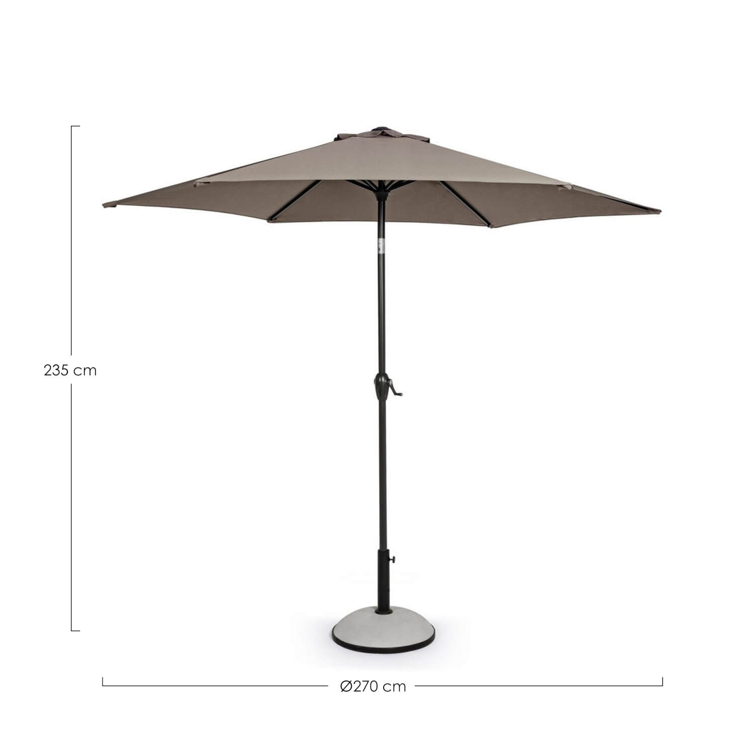 OMBRELLONE KALIFE ALLUM.MT.2.7 TORTORA
