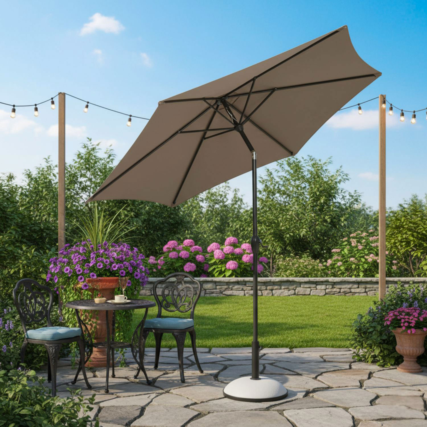 OMBRELLONE KALIFE ALLUM.MT.2.7 TORTORA