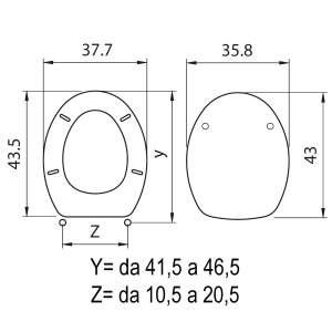 SEDILE WC START LEGNO VERDE CHIARO