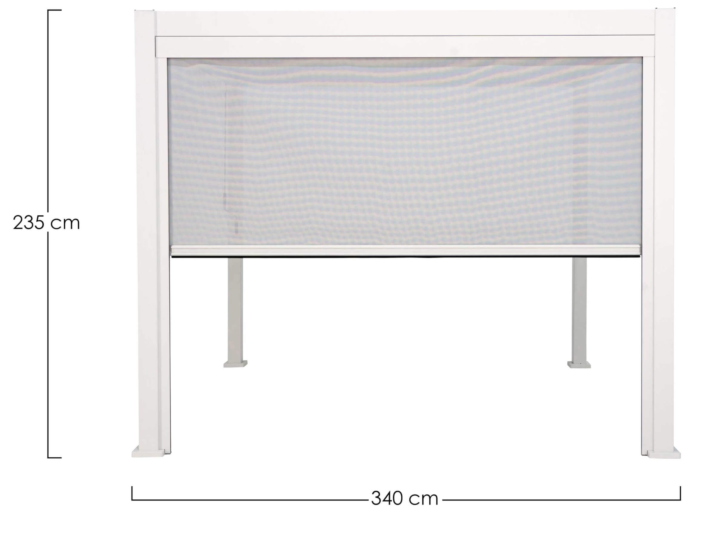 TENDA RULLO PERGOLA OCEAN LATO MT.3.60 BIANCO