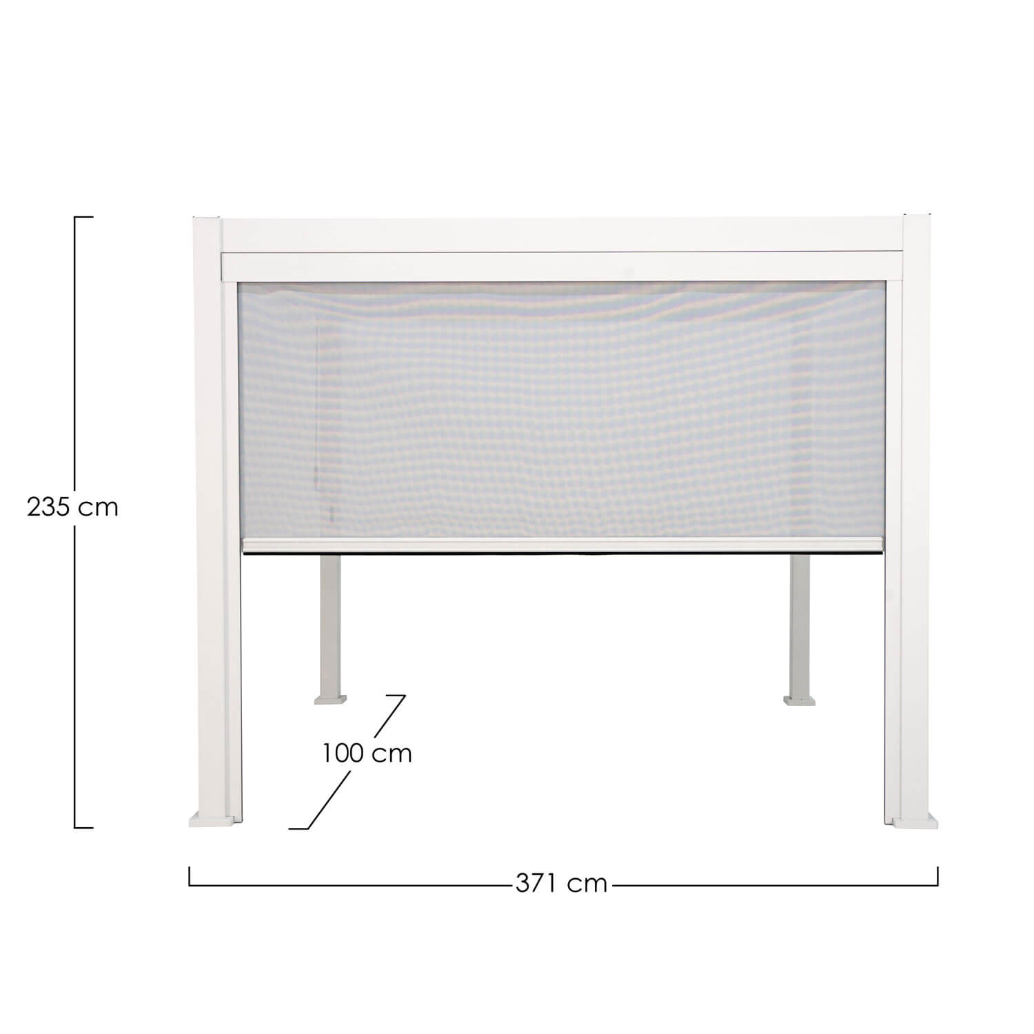 TENDA RULLO PERGOLA OCEAN LATO MT.4 BIANCO